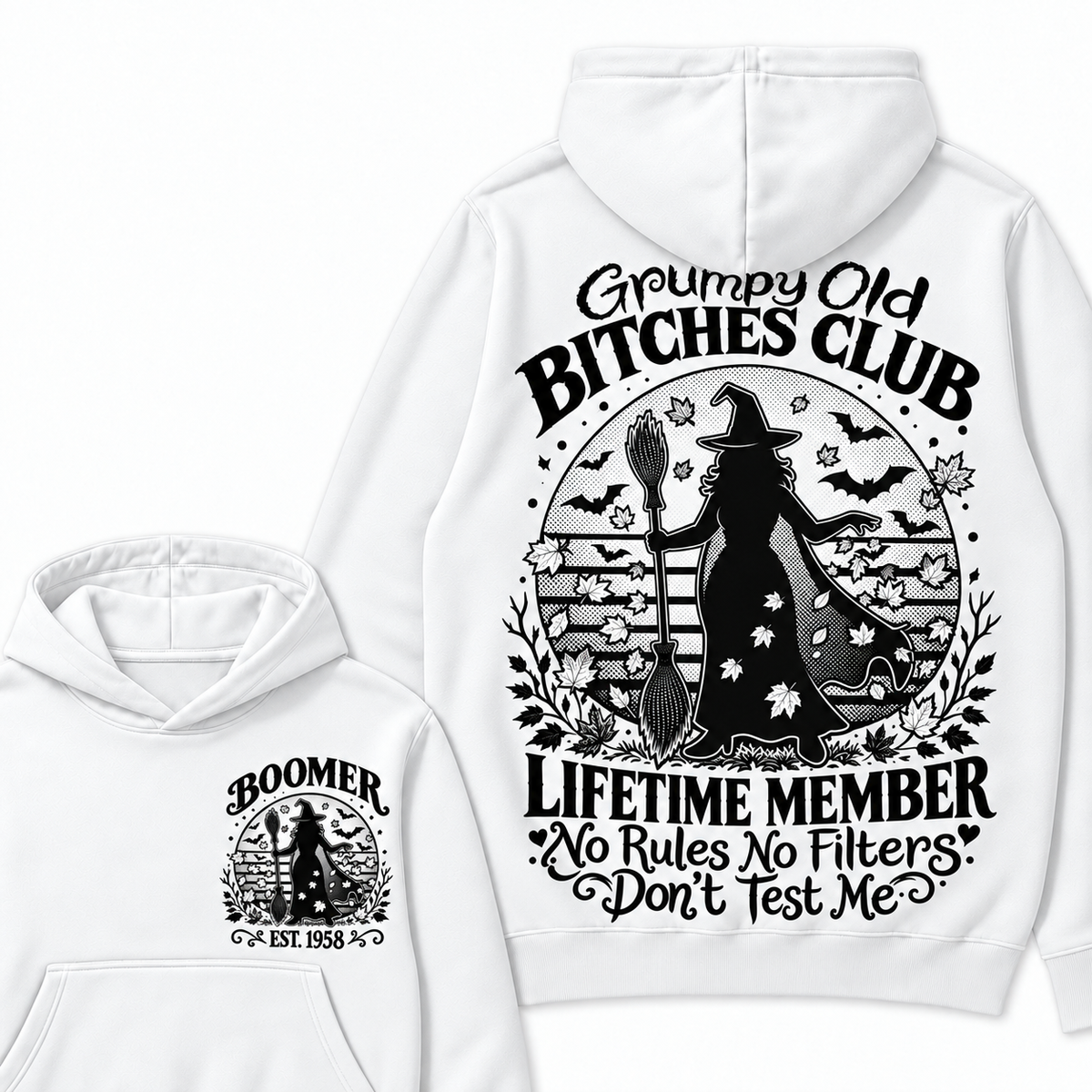 Custom Your Year Grumpy Old Bitches Club Lifetime Member Don't Try Me ...