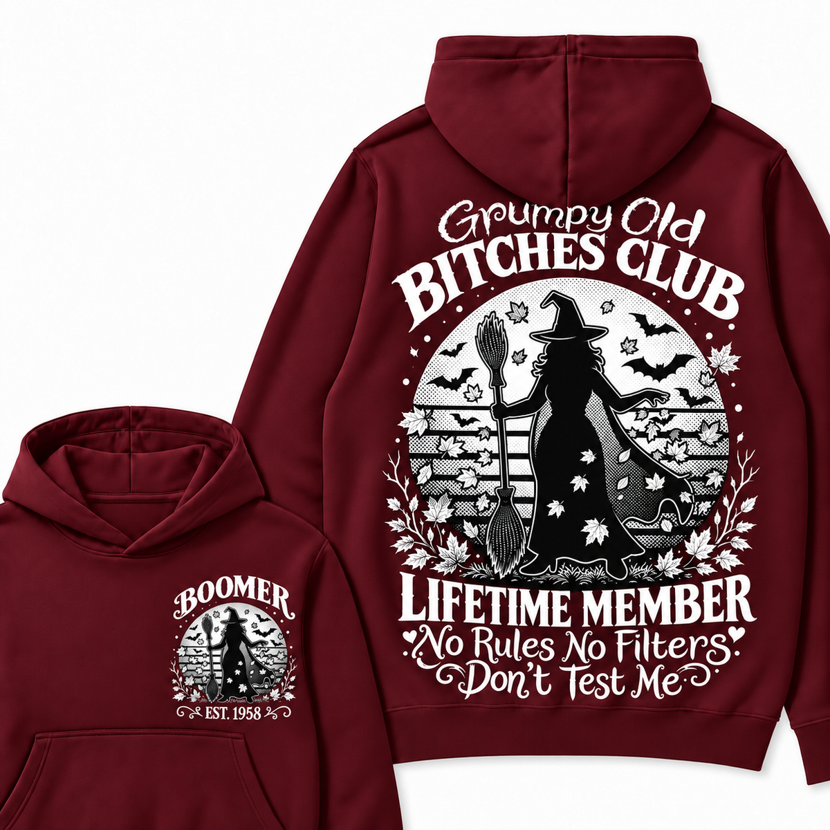 Custom Your Year Grumpy Old Bitches Club Lifetime Member Don't Try Me ...
